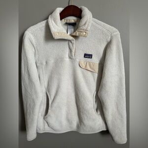 Patagonia Women's Re-Tool Snap-T Fleece Pullover White